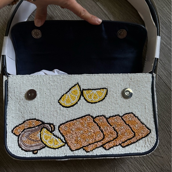 NWT STAUD Tommy Beaded Bag, Stautines - Picture 6 of 8